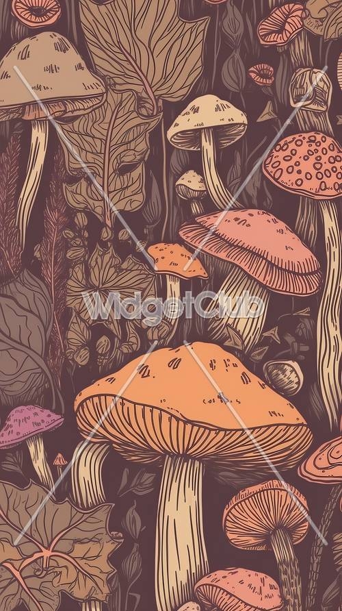 Mushroom Wallpaper[03912a4725ed43a5b62d]