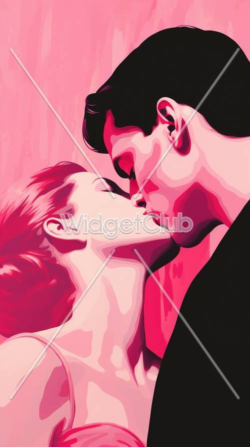 Romantic Pop Art Kiss
