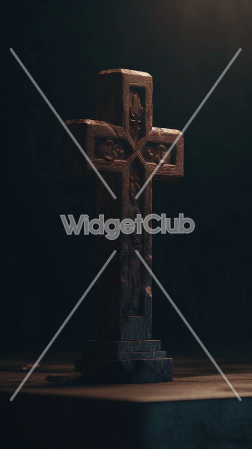 暗くて神秘的な十字架デザイン