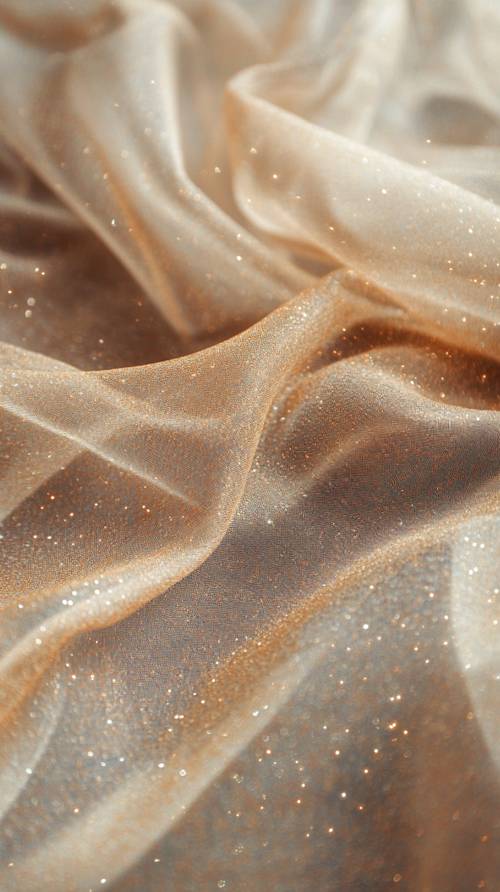 Sparkling Golden Fabric Folds