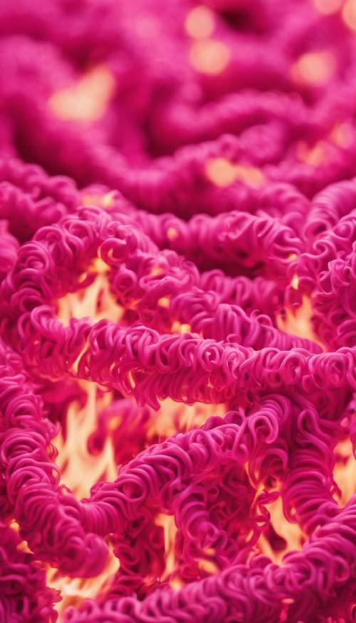 A curly hot pink pattern that looks like flames dancing together. Taustakuva [7bc02aaaff924e0cba2e]