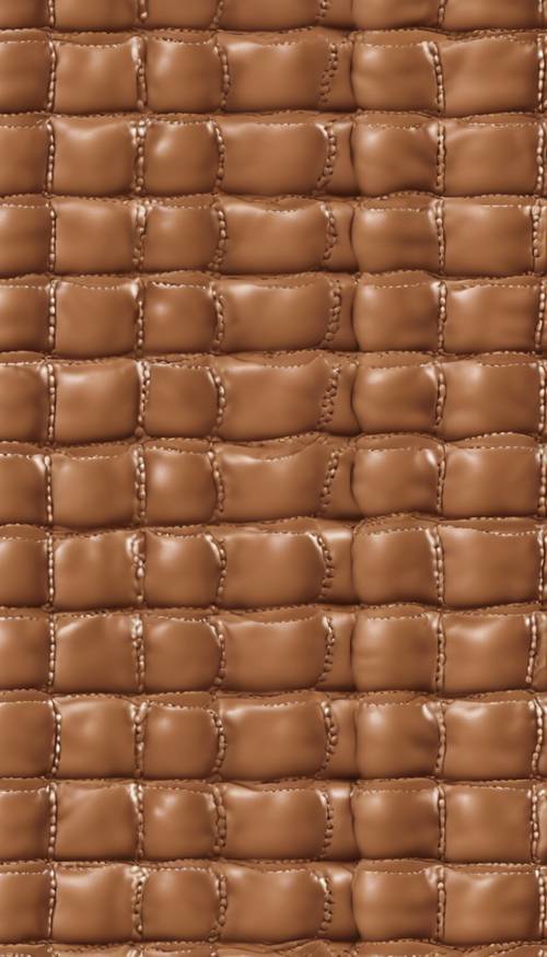 A seamless pattern of glossy tan leather. Tapeta [12398eb285ac4e489ed8]