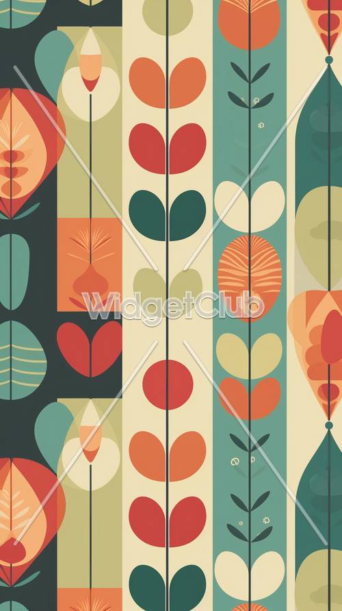 Colorful Abstract Floral Design