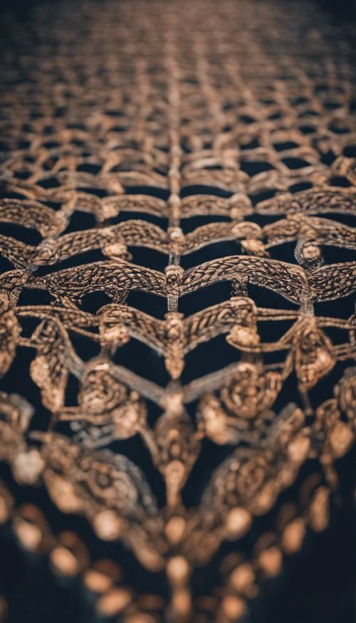 Show me a pattern that intricately weaves dark and mysterious symbols. Kertas dinding [02ecefb5a25d4194ad05]