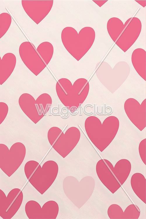 Pink Hearts Pattern for Kids
