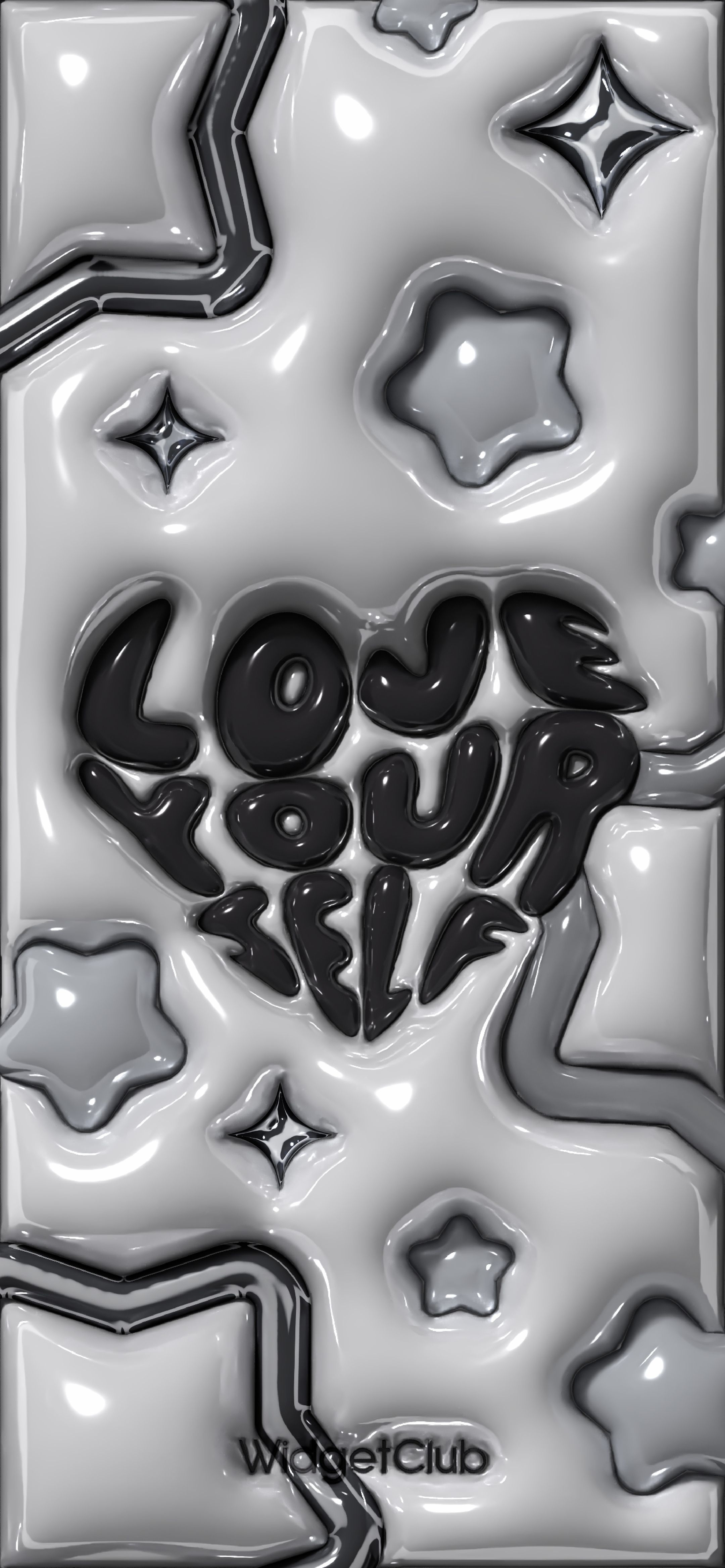 Love Your Self Shiny Stars Design Taustakuva[bde766aa030e49558408]