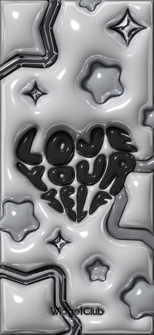 Love Your Self Shiny Stars Design