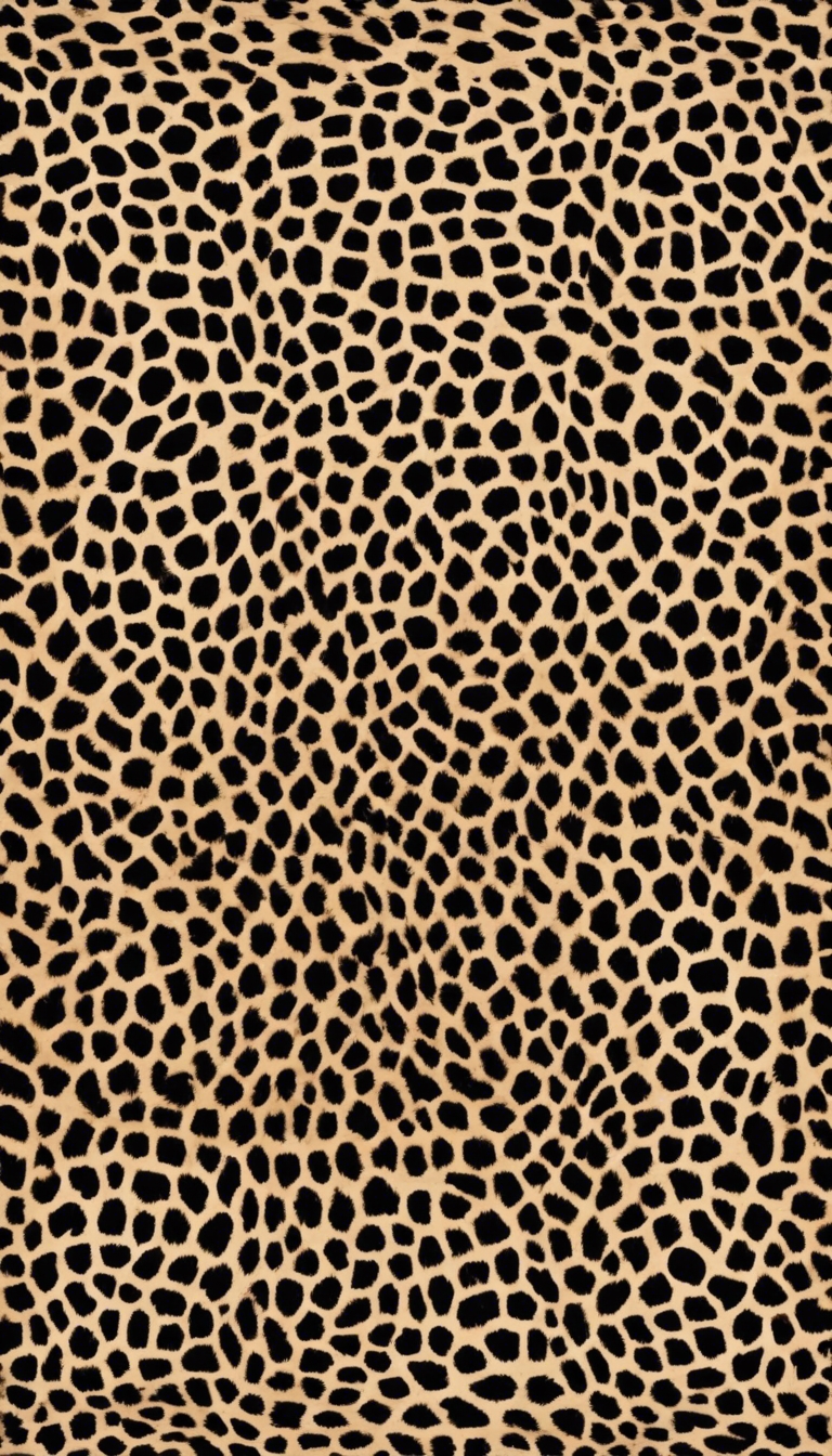 A symmetrical leopard print design in classic black and tan. Behang[950199f97731454aa7ca]