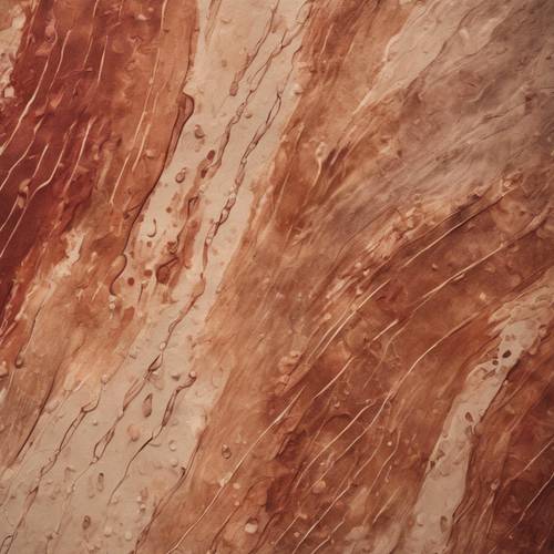 Абстрактный узор, изображающий мазки кисти оттенка зинфанделя на посыпанном сиеной холсте.