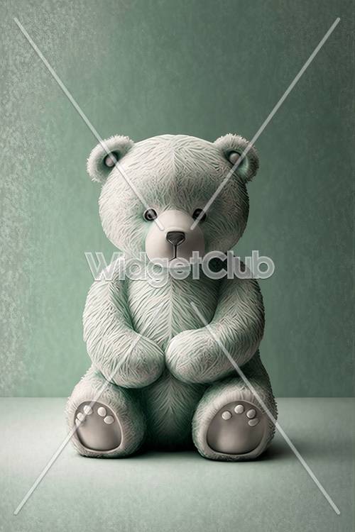 Boneka Beruang Pirus yang Lucu