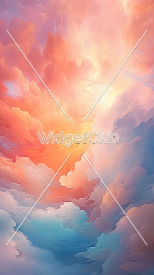 Colorful Sky Art Background Tapeet[24192c81116147558517]