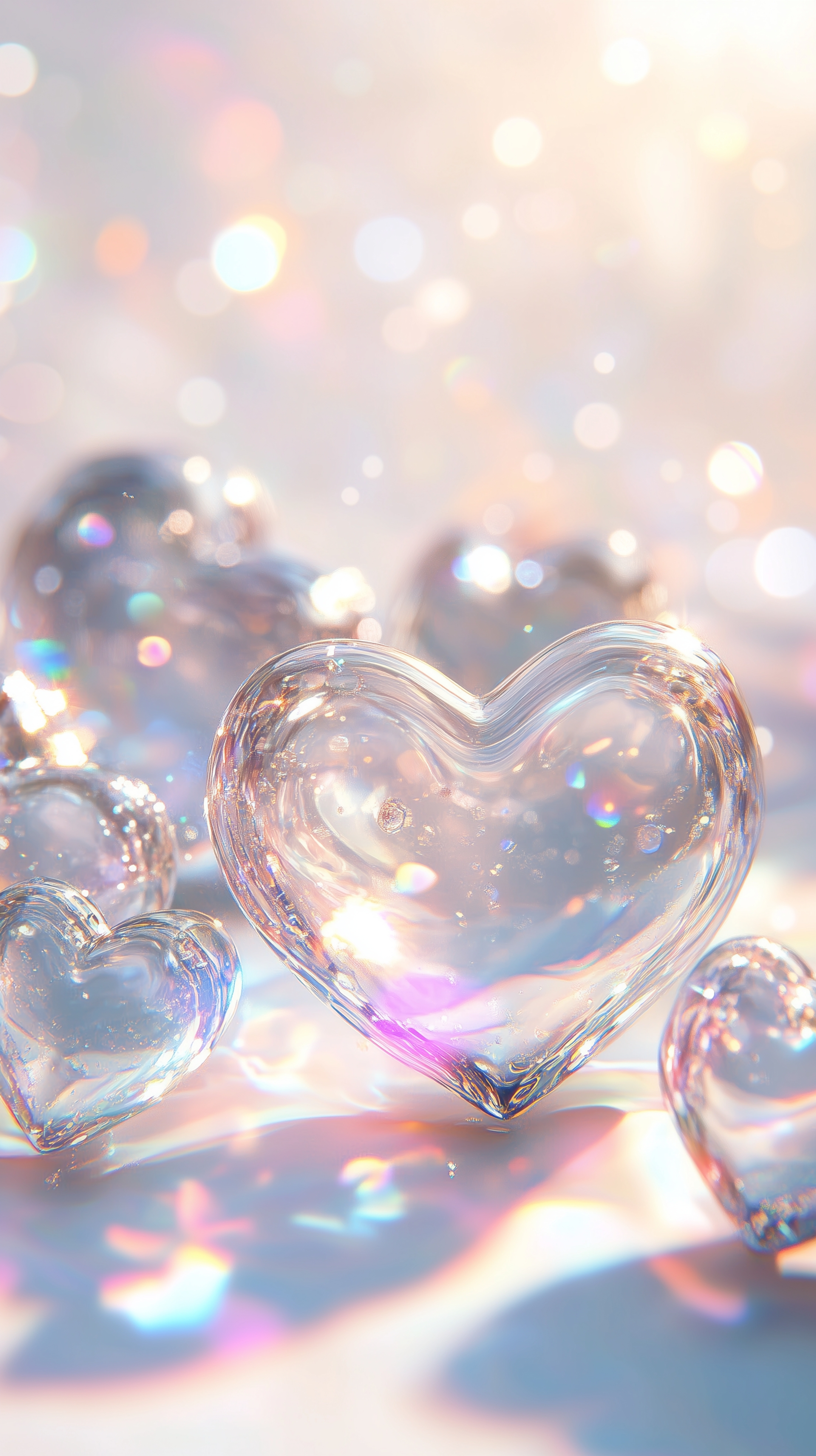 Sparkling Hearts Shine Bright in Pink and White Fond d'écran[920f47f8acf8417f9ab4]