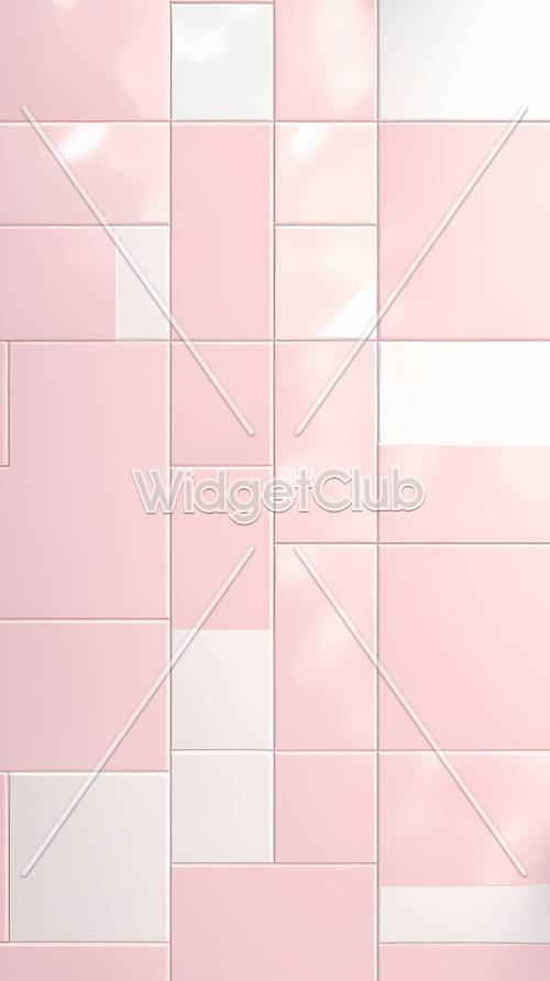 Pink Tiles for a Bright and Clean Look Tapeta [e28cdedc1c3b4fed8a99]