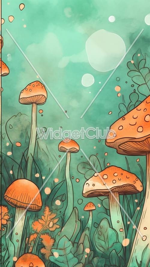 Mushroom Wallpaper Aesthetic Poster Decorative Painting Canvas Wall Art  Living Room Posters Bedroom Painting 16x24inch40x60cm  Amazonca Home