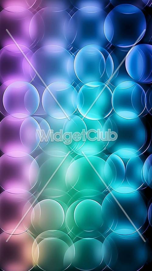 Conception abstraite de bulles colorées