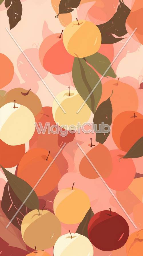 Patrón de frutas coloridas