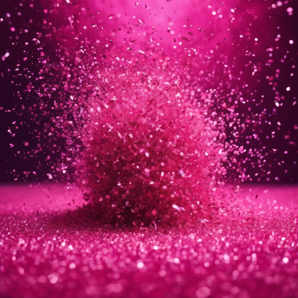 A vivid pink glitter explosion caught at the perfect moment.壁紙[6a3425a554554ad09929]