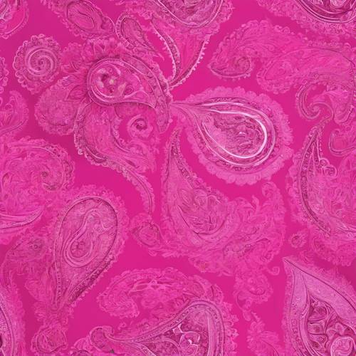 Desenhos paisley em relevo rosa choque criam uma peça radiante e sem costura.