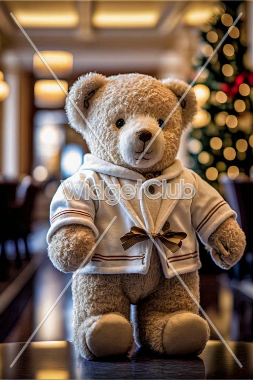 Gấu Teddy dễ thương trong chiếc áo len