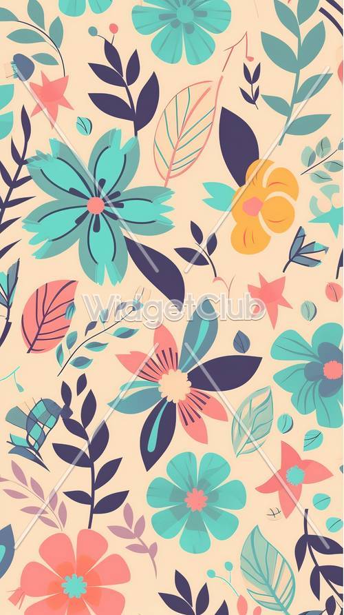 Bright and Colorful Floral Patterns for Your Screen