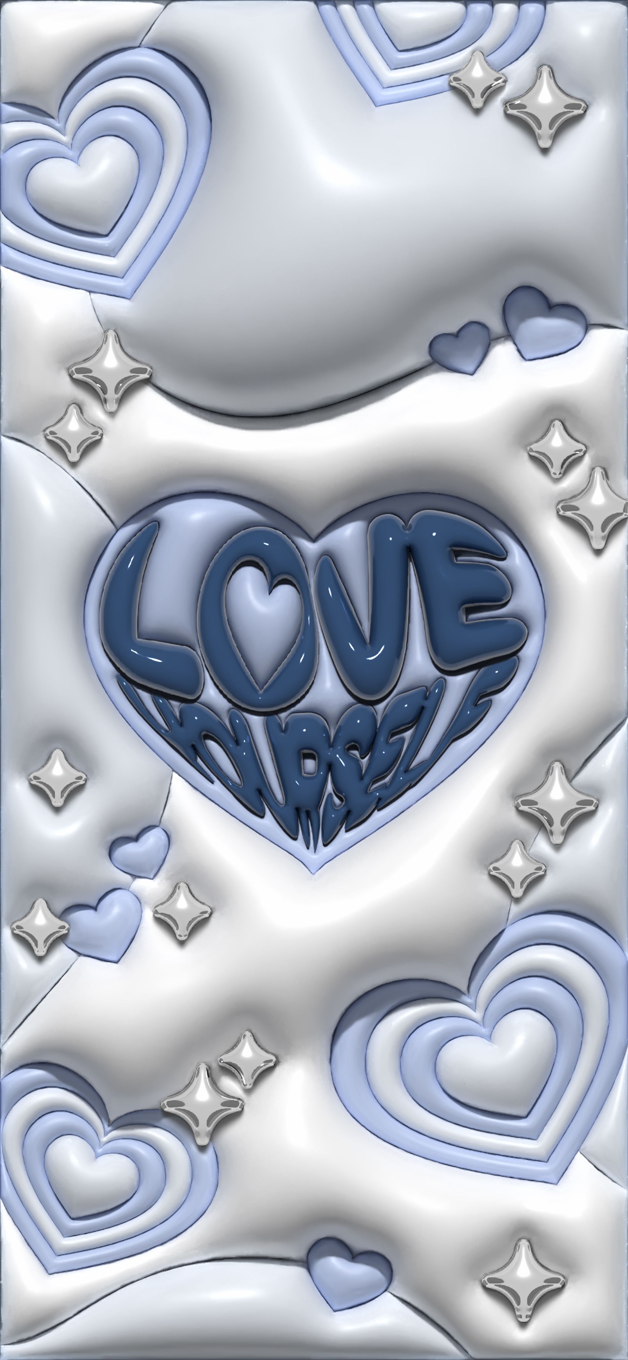 Heart and Stars Love Design for Your Screen Обои[f7ae8ae4809d40e79220]