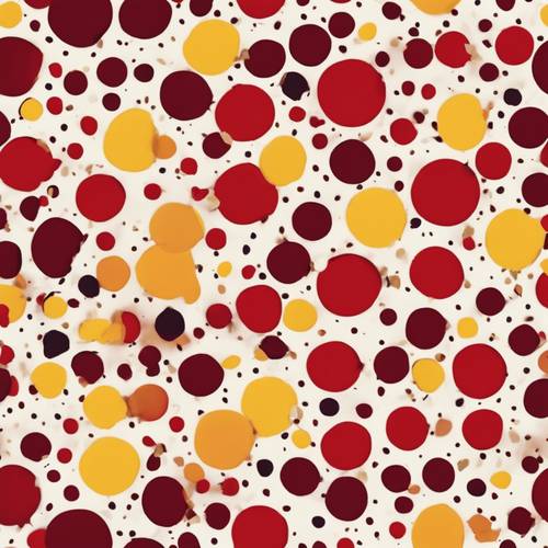 A delightful festival of red and yellow polka dots in a seamless pattern.