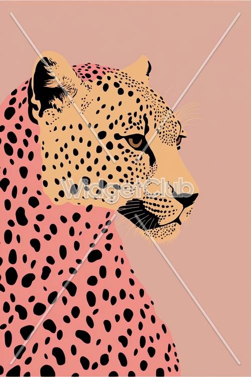 Yellow Cheetahs On Pink Background Pattern Art Print by Seamless   Background patterns Cheetah wallpaper Picture collage wall