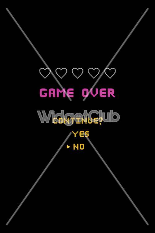 Game Over Screen with Yes or No Option