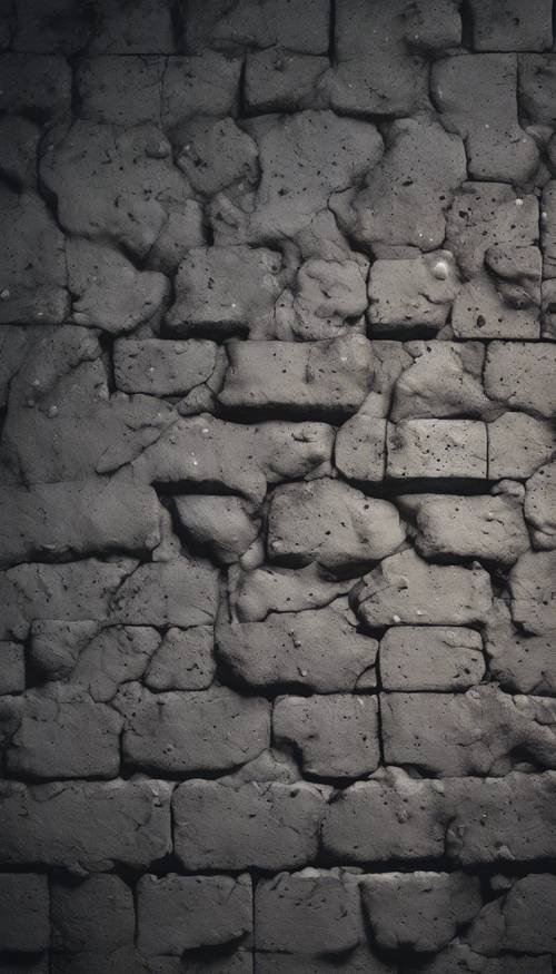 人工光下で暗いグレーの色合いを持つコンクリートの壁紙