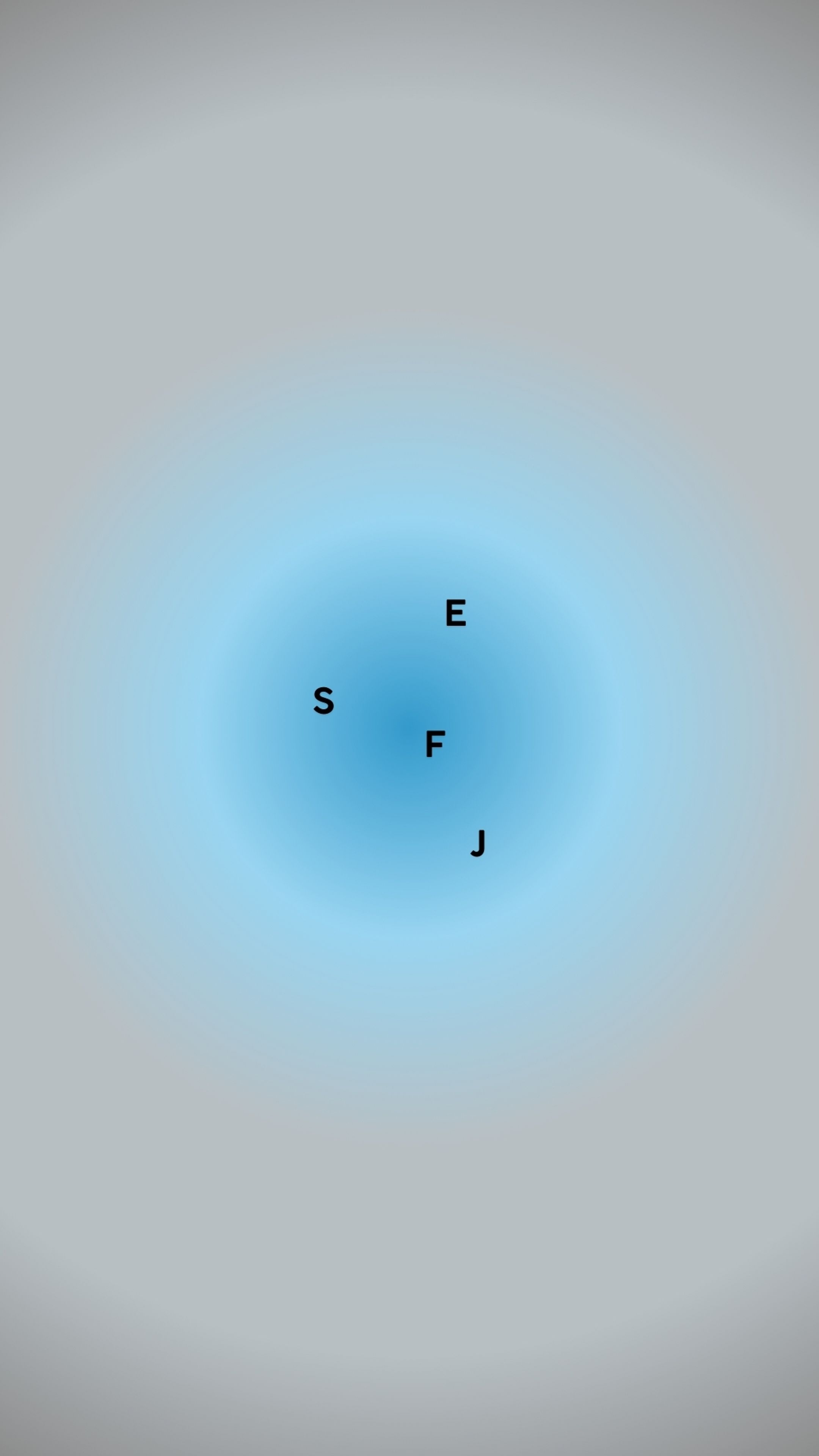 Blue Circle Gradient with Letters E, F, J, and S Wallpaper[3f0a34269ae241bea75b]