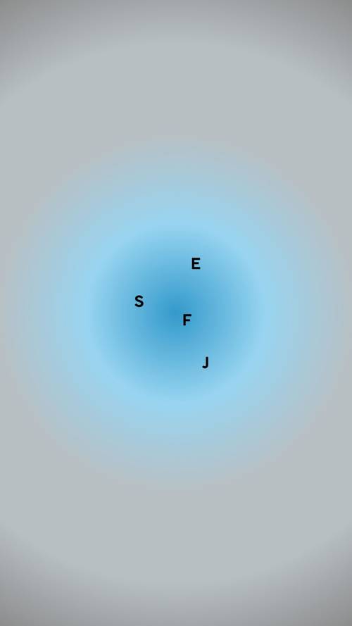 Blue Circle Gradient with Letters E, F, J, and S Tapet [3f0a34269ae241bea75b]