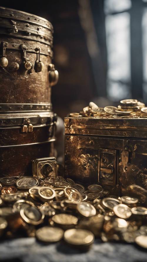 A vault filled with mafia treasures discovered hidden in the heart of a mountain. Tapet [0e5d5eed75ed4722adcf]