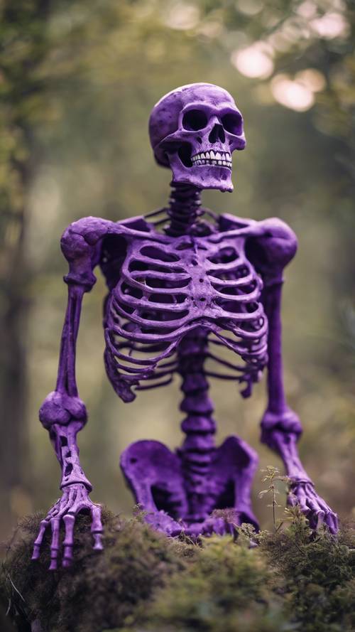 An ancient purple skeleton from a forgotten civilization".
