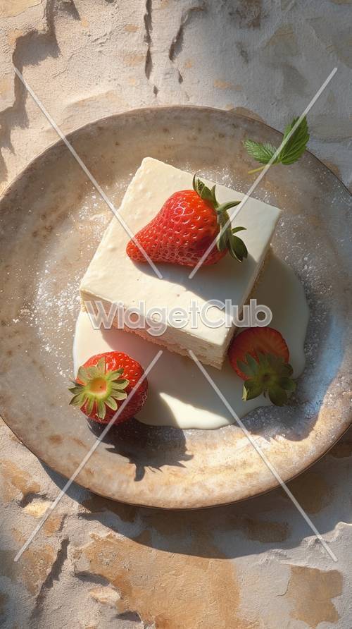 Erdbeer-Tofu-Dessert-Genuss