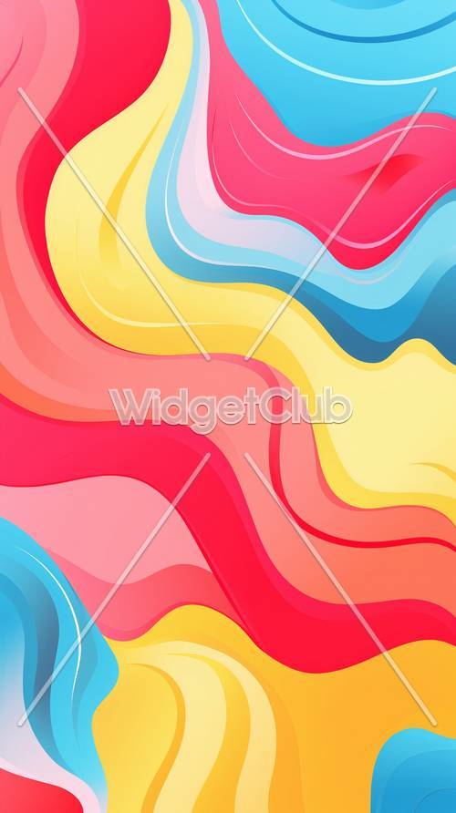 Diseño de ondas coloridas