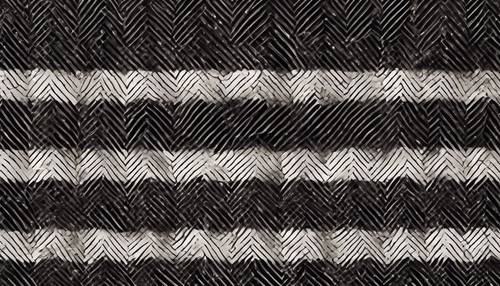 Eye-catching dark stripe pattern in a herringbone style.