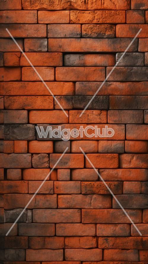 Orange Brick Pattern for Your Screen