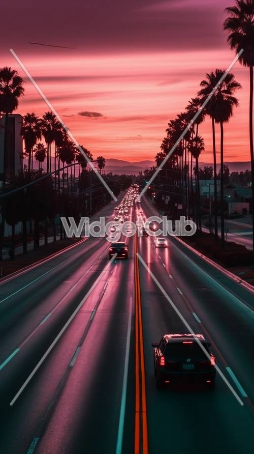 Sunset Boulevard Drive Wallpaper[3979cae05e2e484bb3ae]