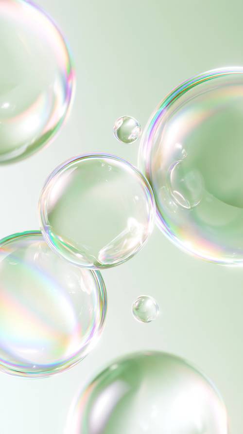Colorful Soap Bubbles Floating Wallpaper [9994947a9c384d61ba2a]