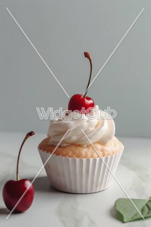 Cherry Topped Cupcake Delight