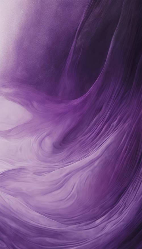 Una pintura abstracta que presenta una mezcla dinámica de violeta oscuro que se gradúa en un lavanda pálido para lograr un efecto sombrío relajante. Fondo de pantalla [8c6629016fdf40209209]