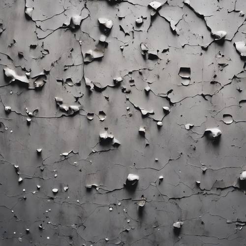 Zufällige, künstlerische Flecken, die ein graues Muster auf einer verwitterten Wand bilden. Hintergrund [188d73c413d343f08b73]