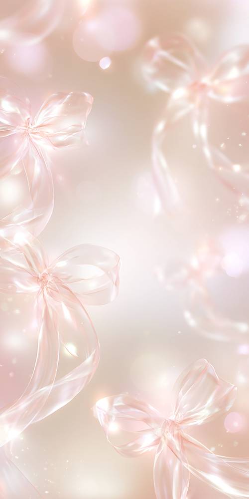 Nastri rosa scintillanti brillano intensamente