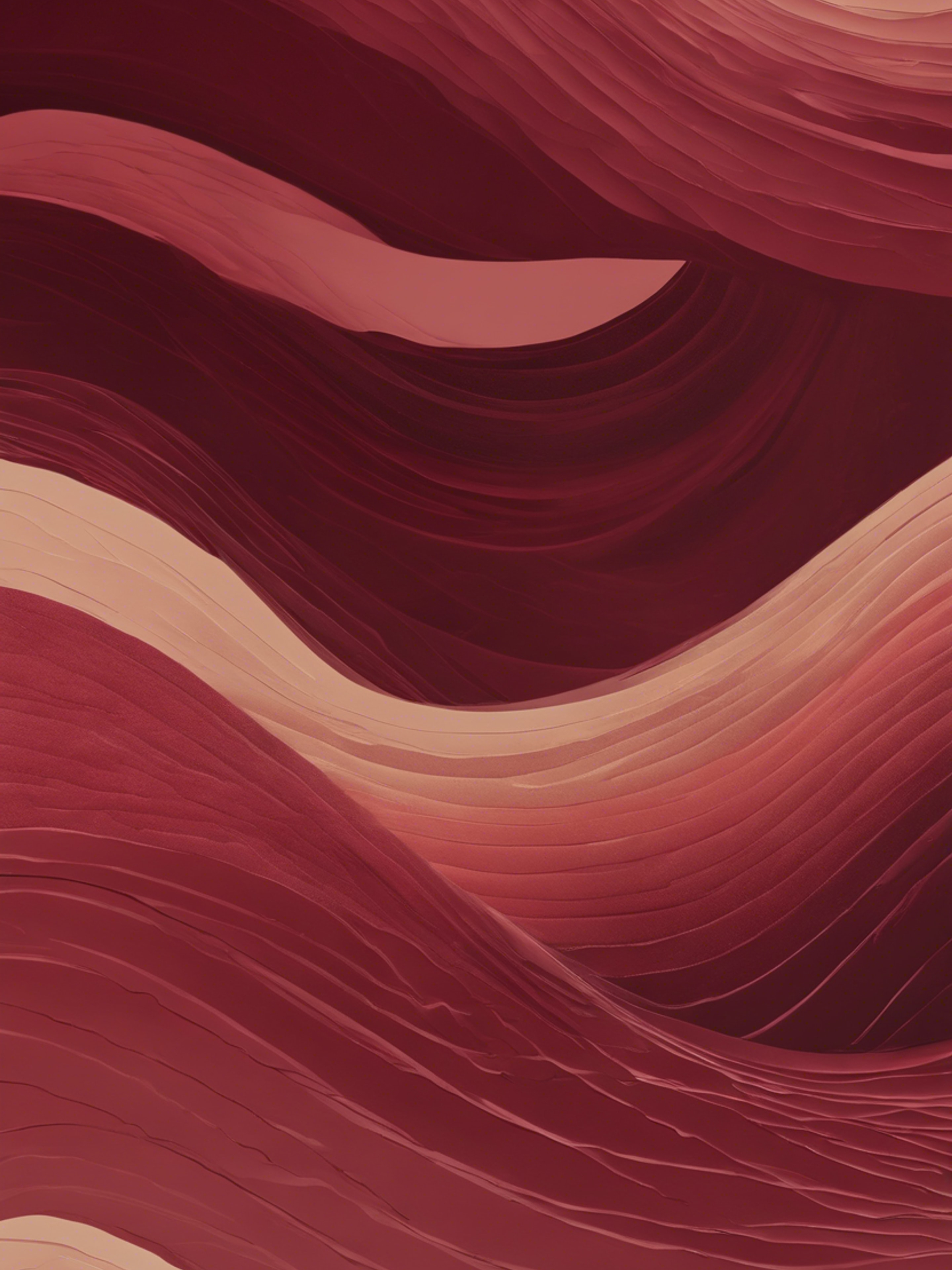 Gradient of maroon to walnut in wave-like strokes, producing a sleek abstract design.壁紙[5b388aaadd4645a584ca]