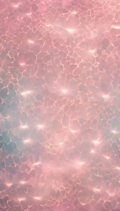 Pastel-themed pattern with soft, diffusing pink aura giving a calm and soothing effect. Tapet [2ceca18ba21c44778a5c]