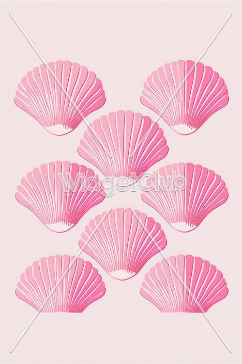 Pink Seashell Pattern for Kids