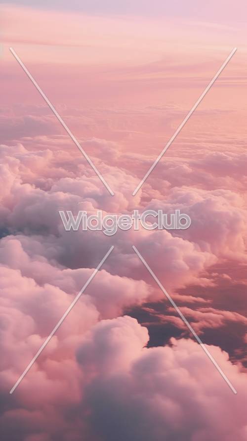 Pink Clouds Wallpaper [c0aa0a9f74d54537a998]