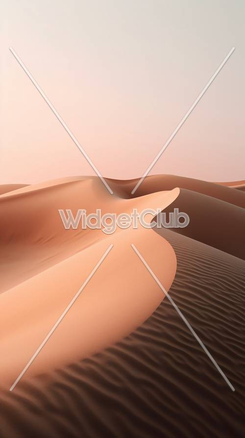 舒缓的沙漠沙丘