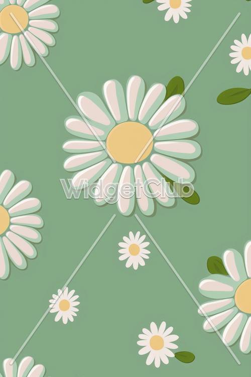 Green Flower Wallpaper [d4b989a049bb42df835a]