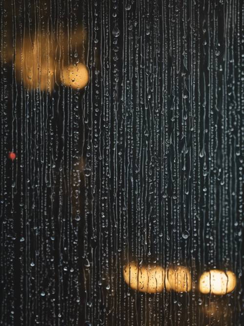 Dark raindrops on a window with the reflective message 'Depression is being numb to the world and feeling too much at the same time'. Tapet [661653d2fafb430a951d]